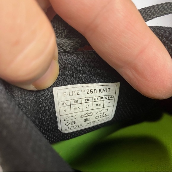 INOV8 F-LITE 250 Knit sneakers black red size 8.5 - Picture 9 of 9